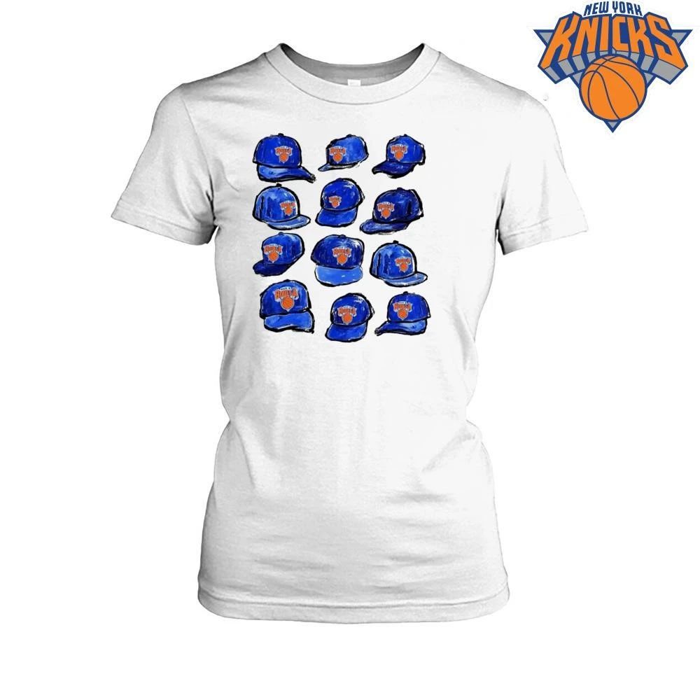 New York Knicks Made In Bodega Blue Caps NBA Finals 2026 Shirt