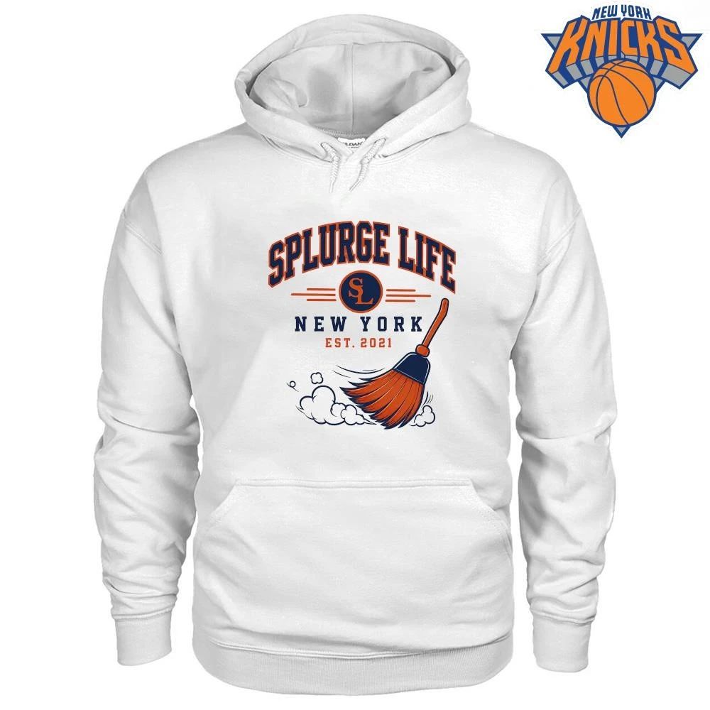 Splurge Life New York Est 2021 Broom Series Sweep Graphic NBA Finals 2026 Shirt