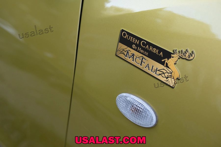 Personalized GOT House Baratheon Sigil Car Name Badge