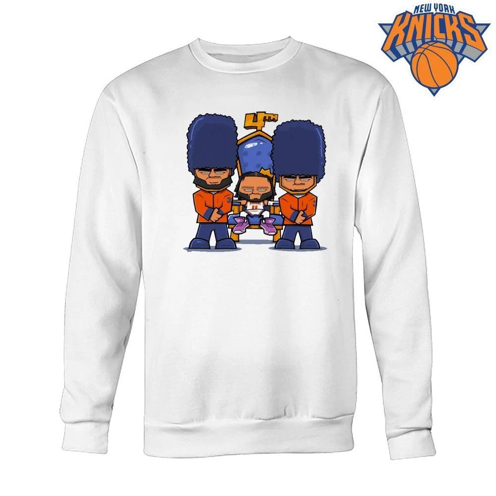 New York Knicks Jalen Brunson King On Throne Cartoon NBA Finals 2026 Shirt