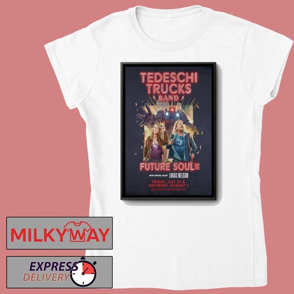 Tedeschi Trucks Band At Red Rocks Amphitheatre On Jul 31-Aug 1 2026 Poster shirt