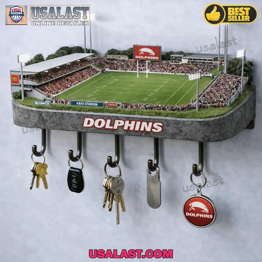 Dolphins Rugby Team Stadium Wall Key Hanger