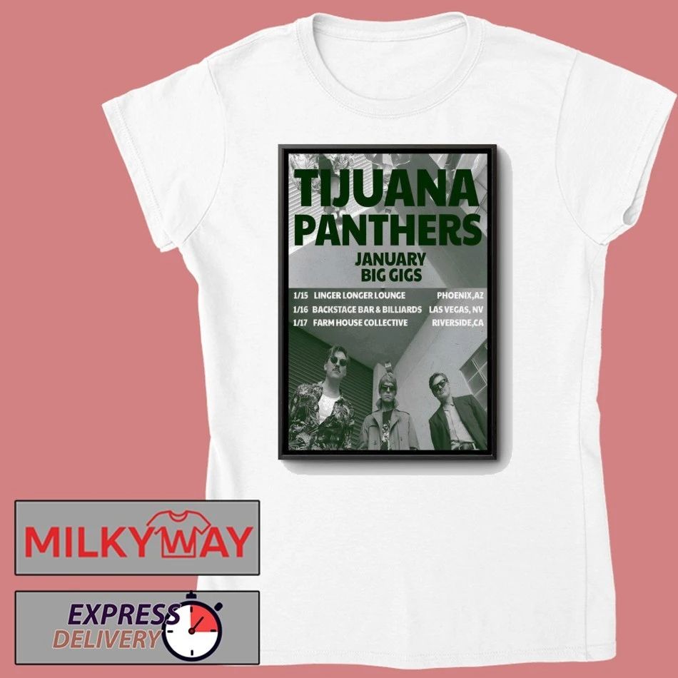 Tijuana Panthers Jan 2026 Tour Poster shirt