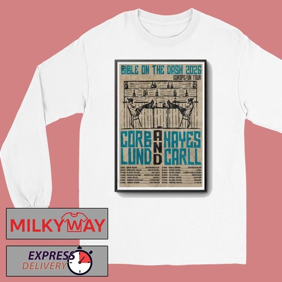 Poster Corb Lund & Hayes Carll Tour Apr 2026 shirt
