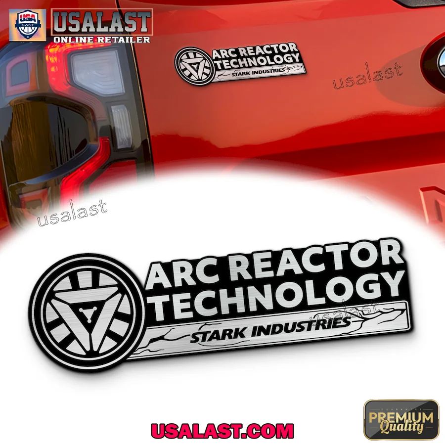 Iron Man Arc Reactor Technology Car Name Badge