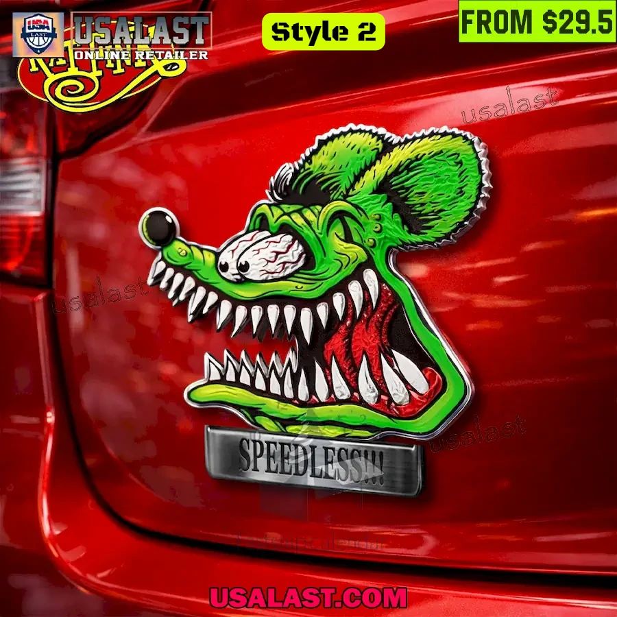 Rat Fink Edition 3D Car Name Badge
