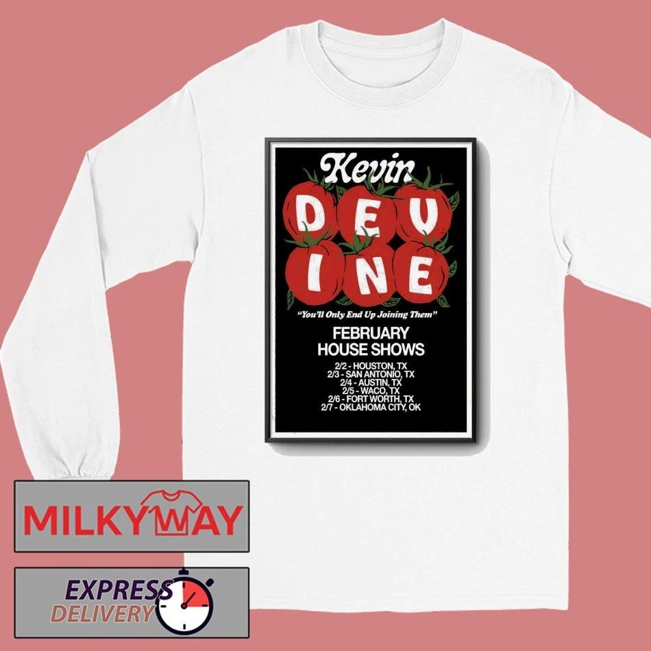 Kevin Devine Poster February 2026 House Shows shirt
