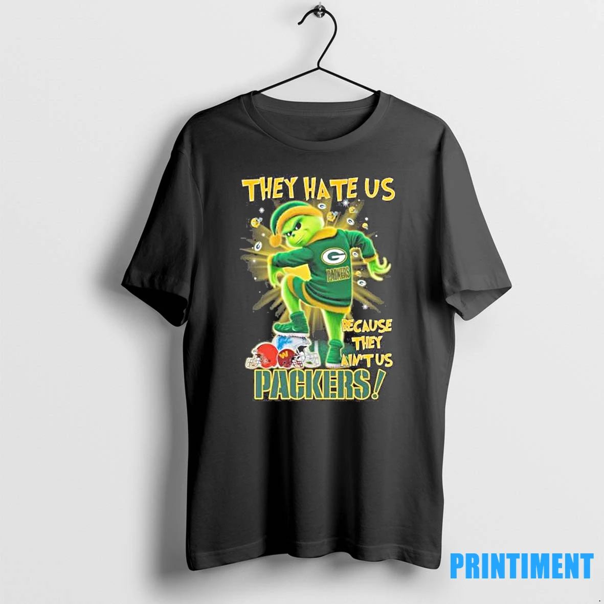 They Hate Us Cause They Aint Us Grinch Green Bay Packers Stomp Nfc Teams Christmas