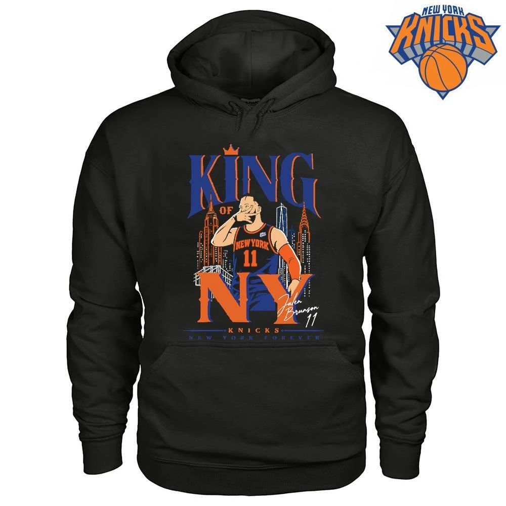 New York Knicks Champions NBA 2026 Jalen Brunson King of NY Graphic Tee Shirt