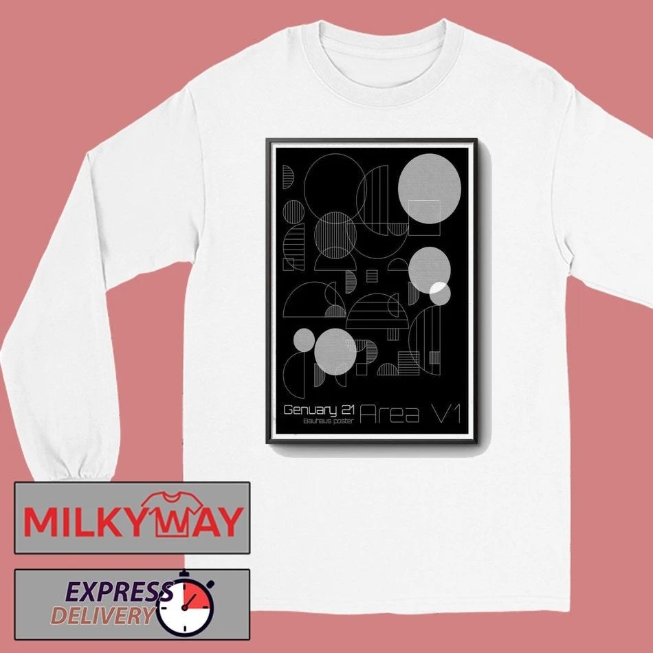Genuary 21 Bauhaus Area V1 Poster shirt