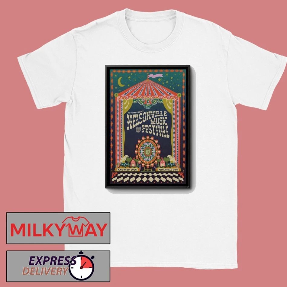 Nelsonville Music Festival Nelsonville OH 6 18-6 20 2026 Poster shirt