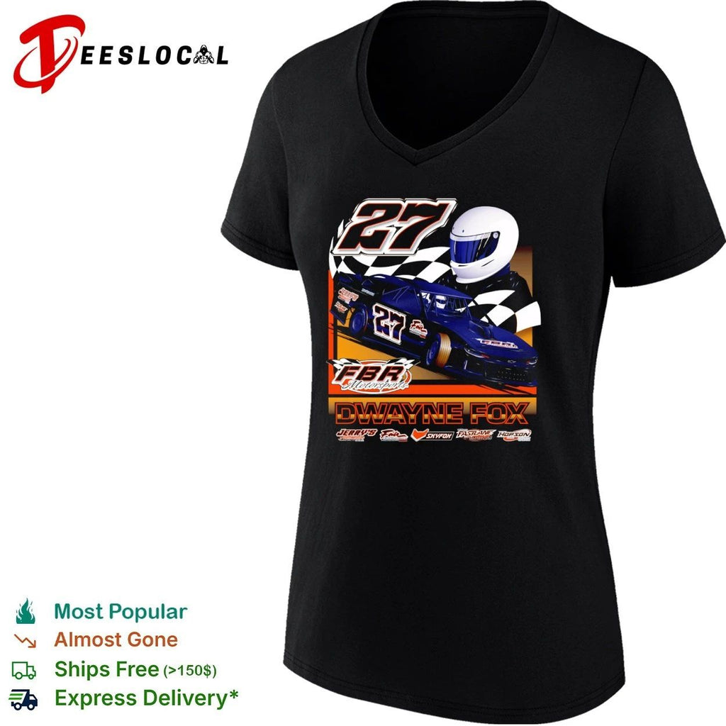 Dwayne Fox 27 FBR Motorsports Dirt Late Model Racing T-shirt