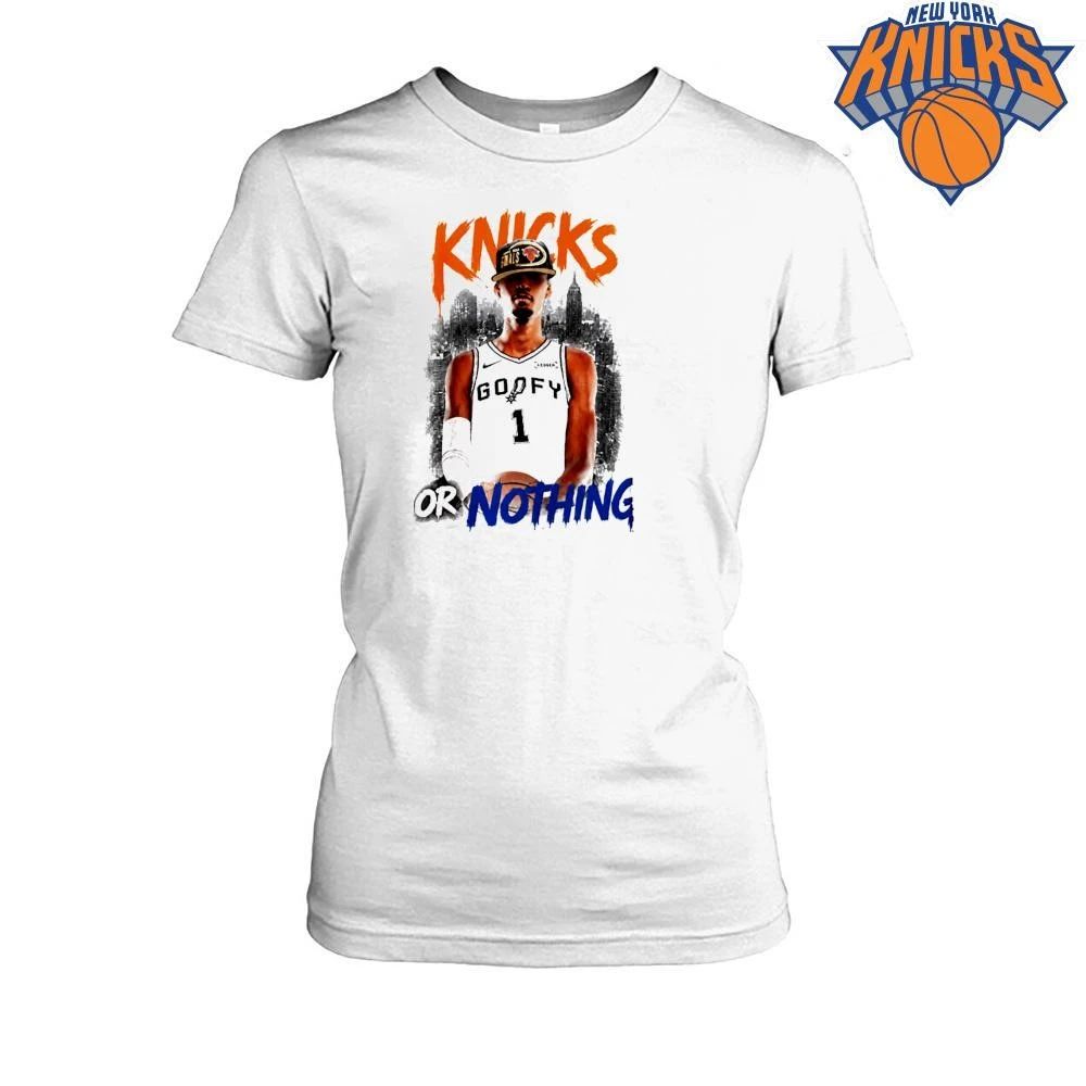 New York Knicks Victor Wembanyama Goofy Or Nothing NBA Finals 2026 Shirt
