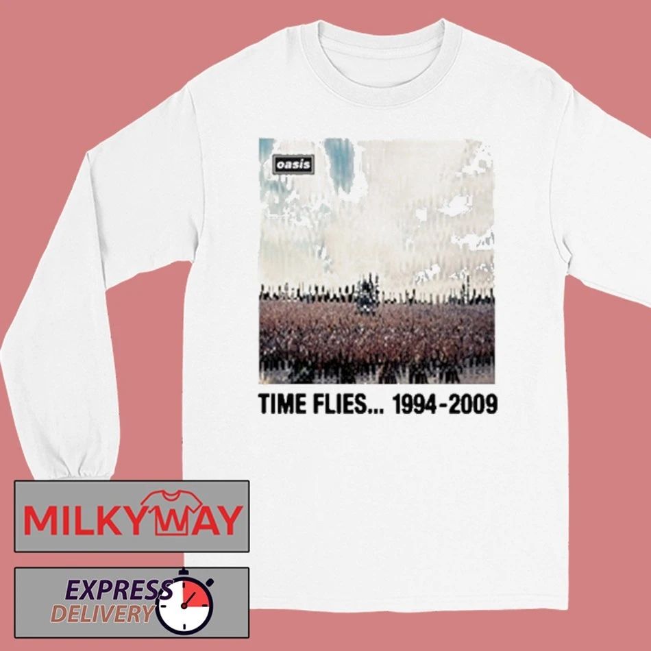 Oasis Time Flies 1994-2009 White Shirt