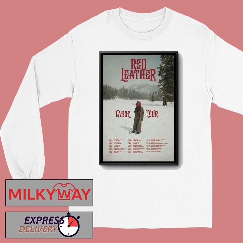 Poster Red Leather Tahoe World Tour 26 shirt