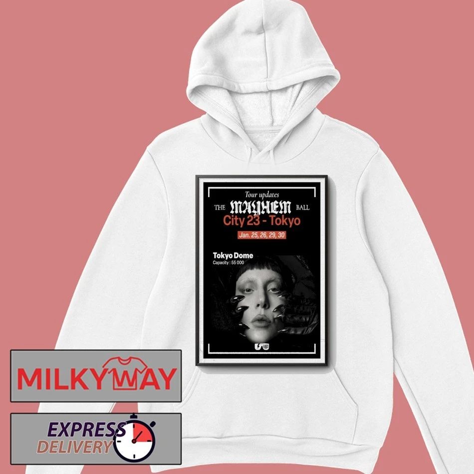 Lady Gaga Poster Jan 25-30 2026 Tokyo Dome shirt