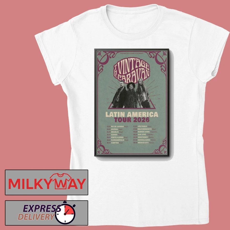 The Vintage Caravan Latin America Tour 2026 Poster shirt