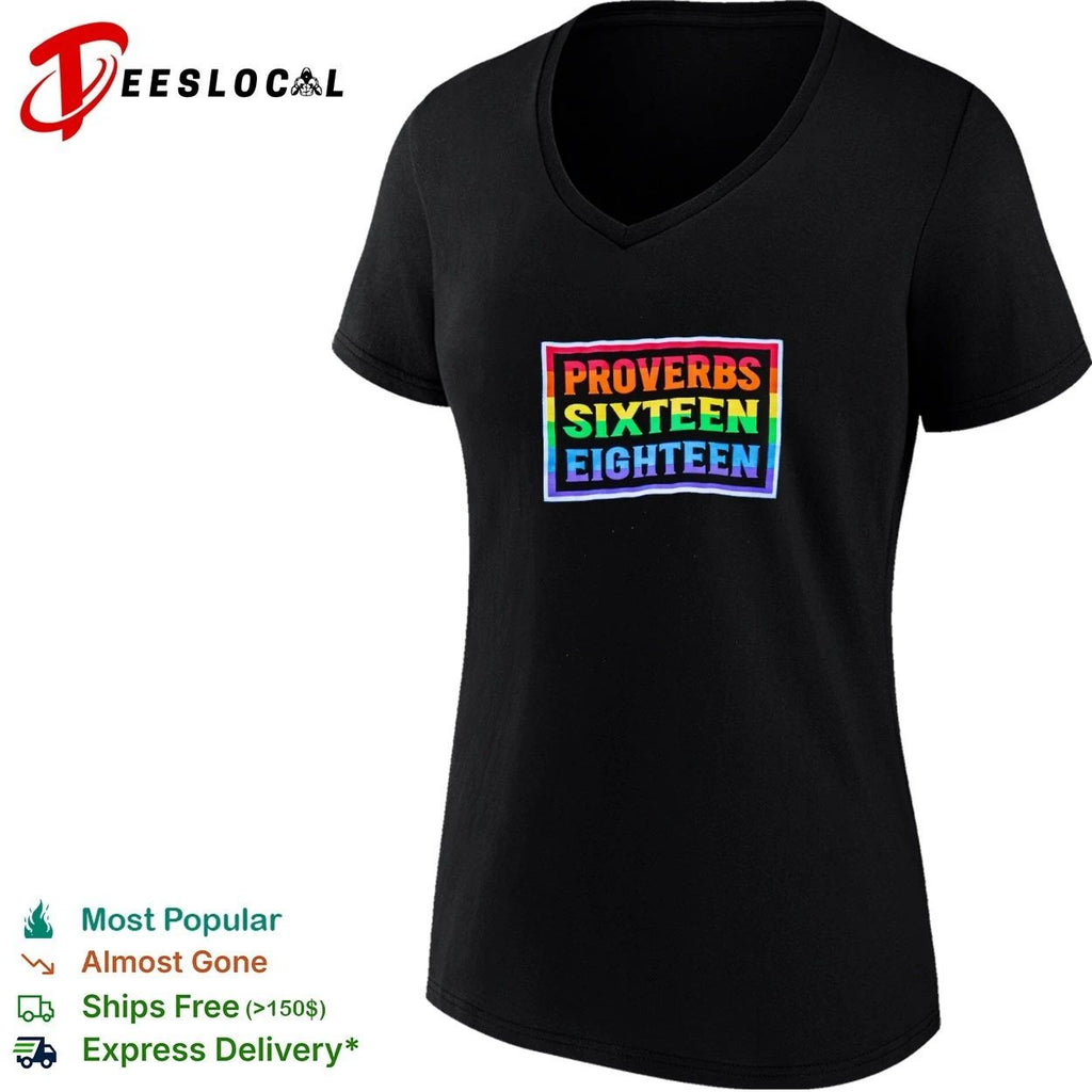 Proverbs Sixteen Eighteen bible verse T-shirt