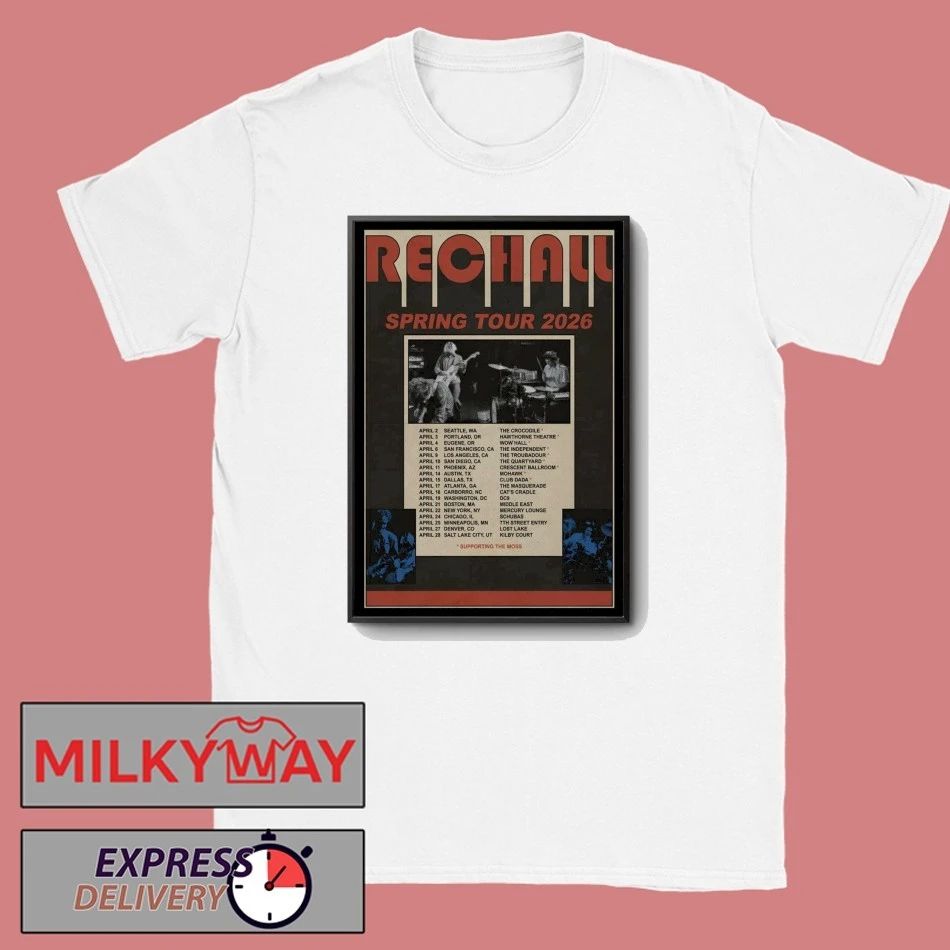 Poster Rec Hall 2026 Spring Tour shirt