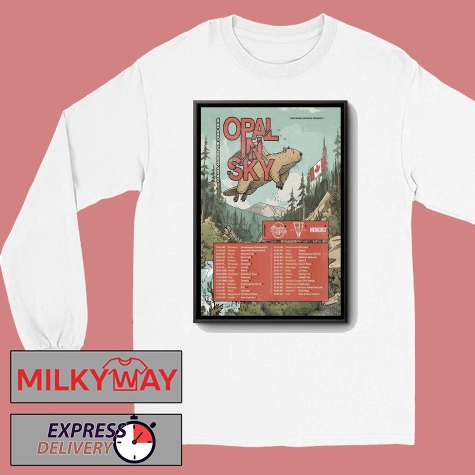 OPAL IN SKY Europe And UK Spring 2026 Tour Poster shirt
