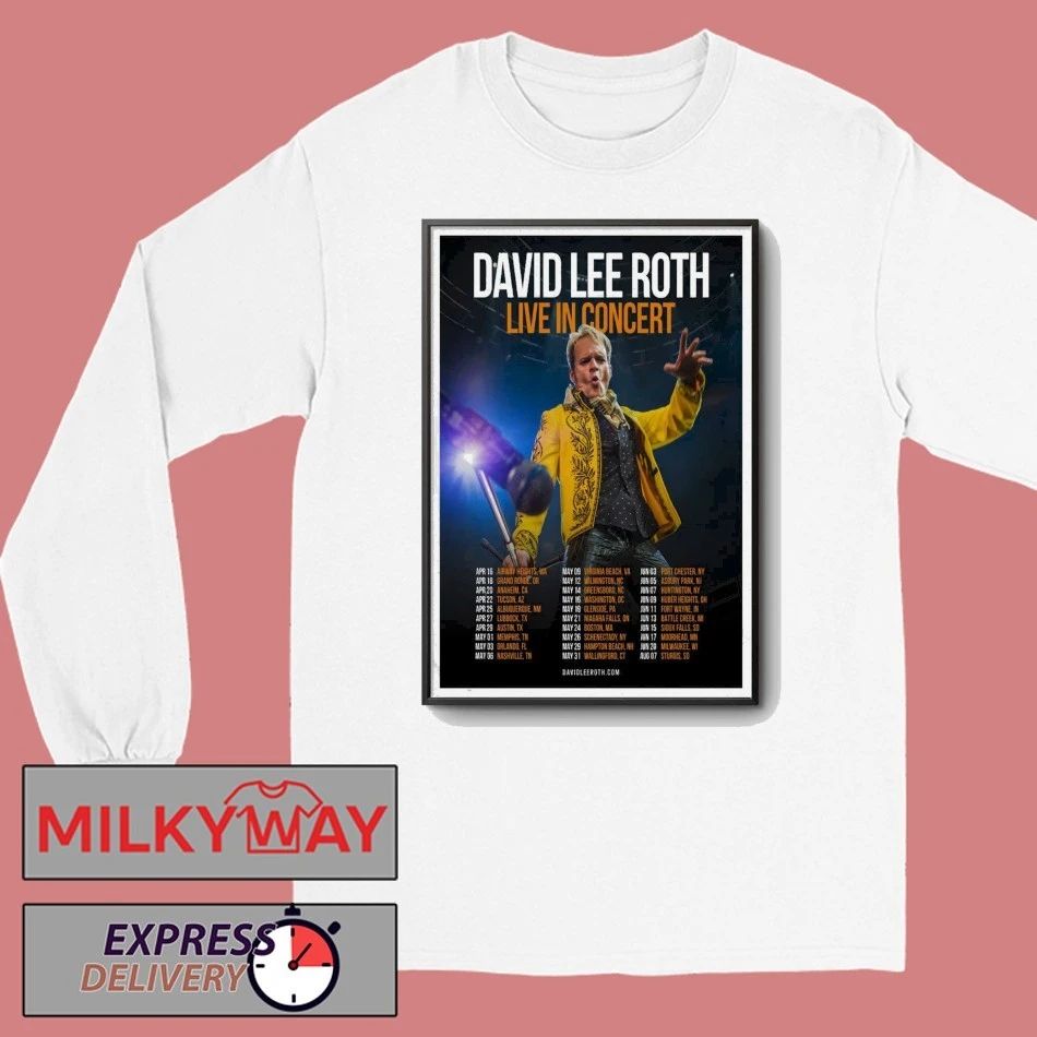 David Lee Roth Tour 2026 Poster shirt