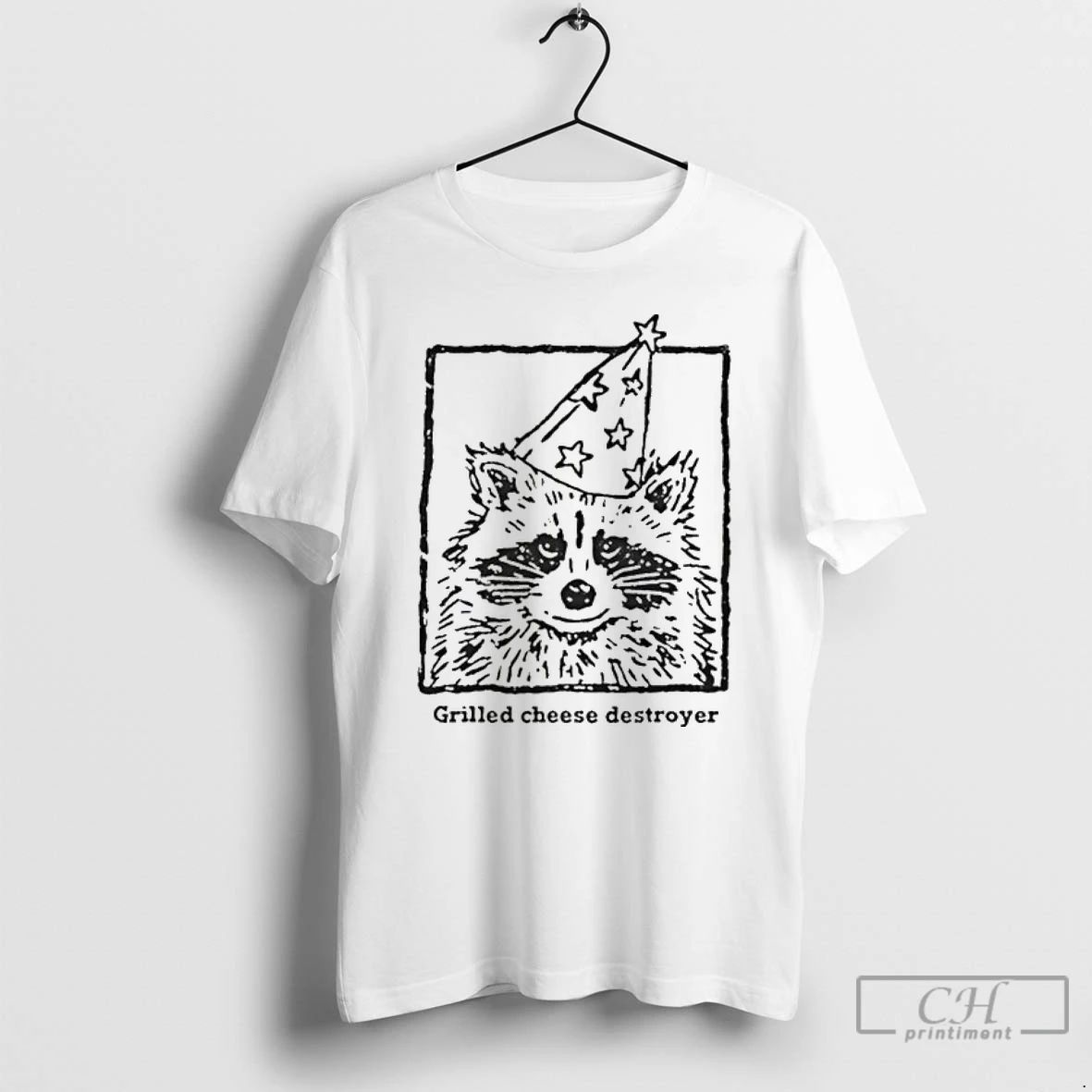 Classic Raccoon Grilled Cheese Destroyer T Shirts