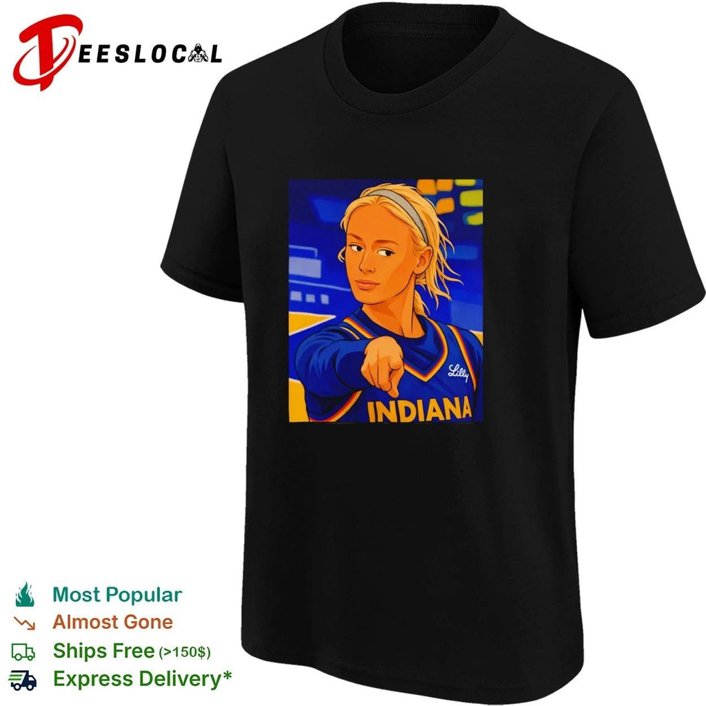 Caitlin Clark Indiana Fever Lilly Pointing T-shirt