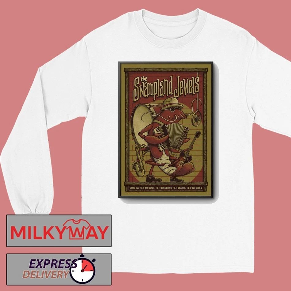 The Swampland Jewels Feb 14 2026 North Liberty IA Poster shirt