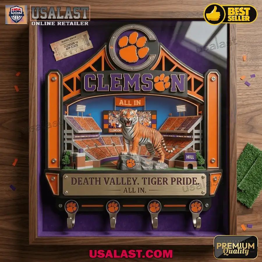 Clemson Tigers Premium Wall Key Holder