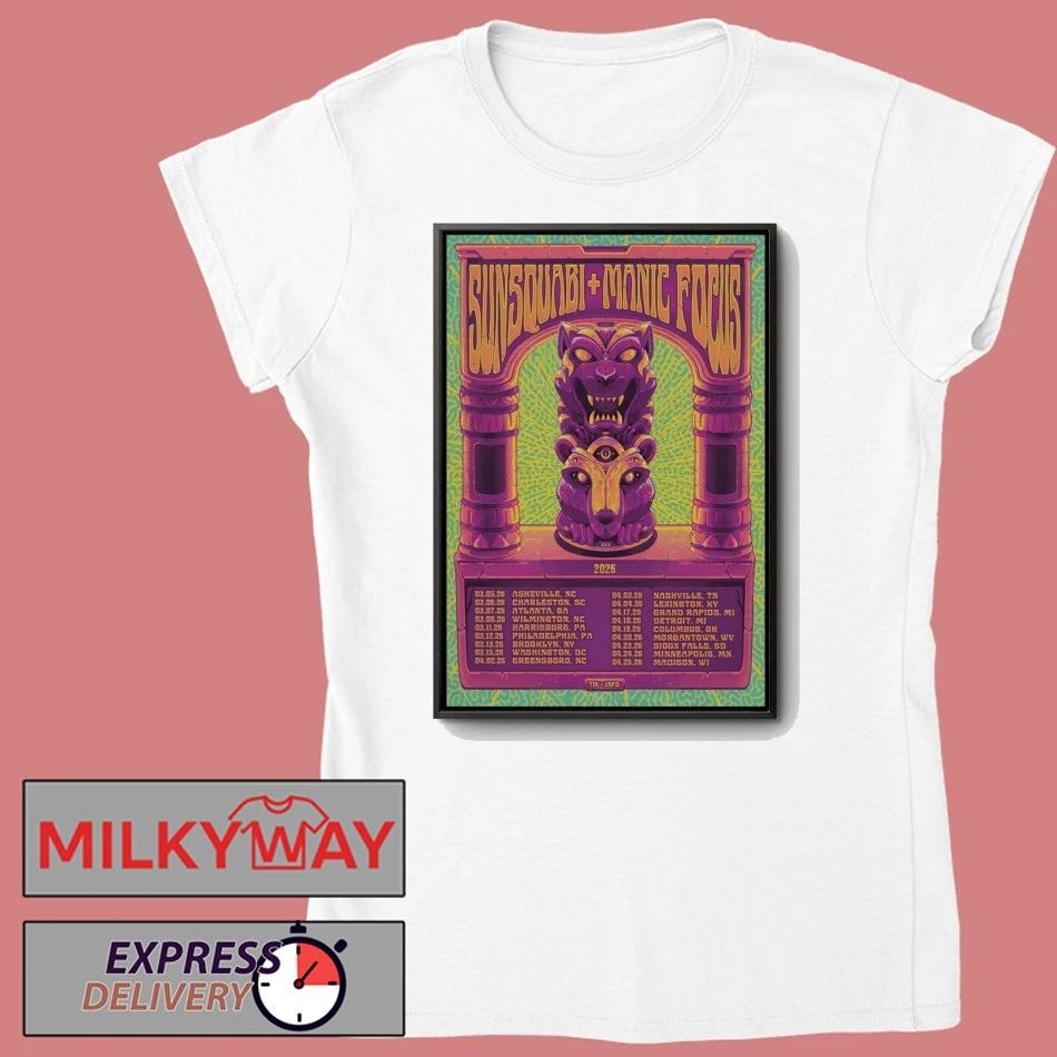 Sunsquabi And Manic Focus Spring Tour 26 Poster shirt