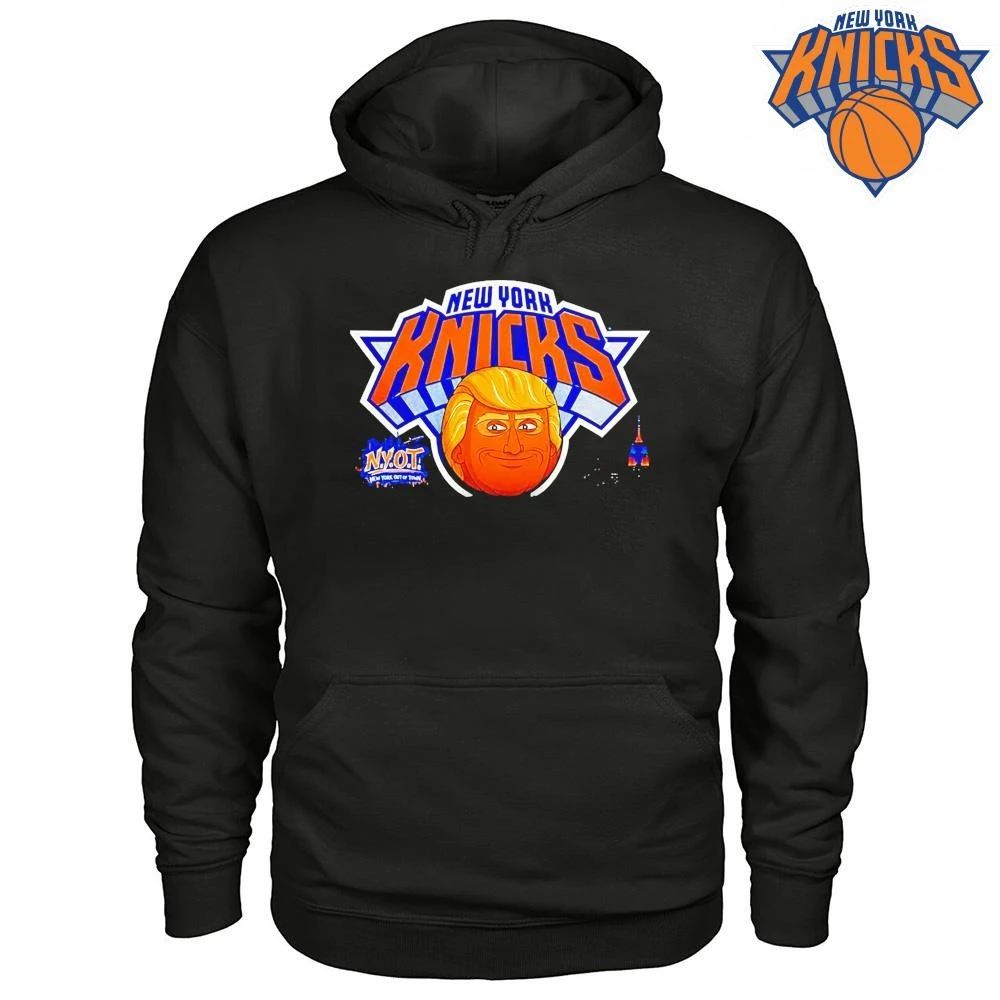 Donald Trump Caricature New York Knicks Nyot Basketball Parody Logo Shirt