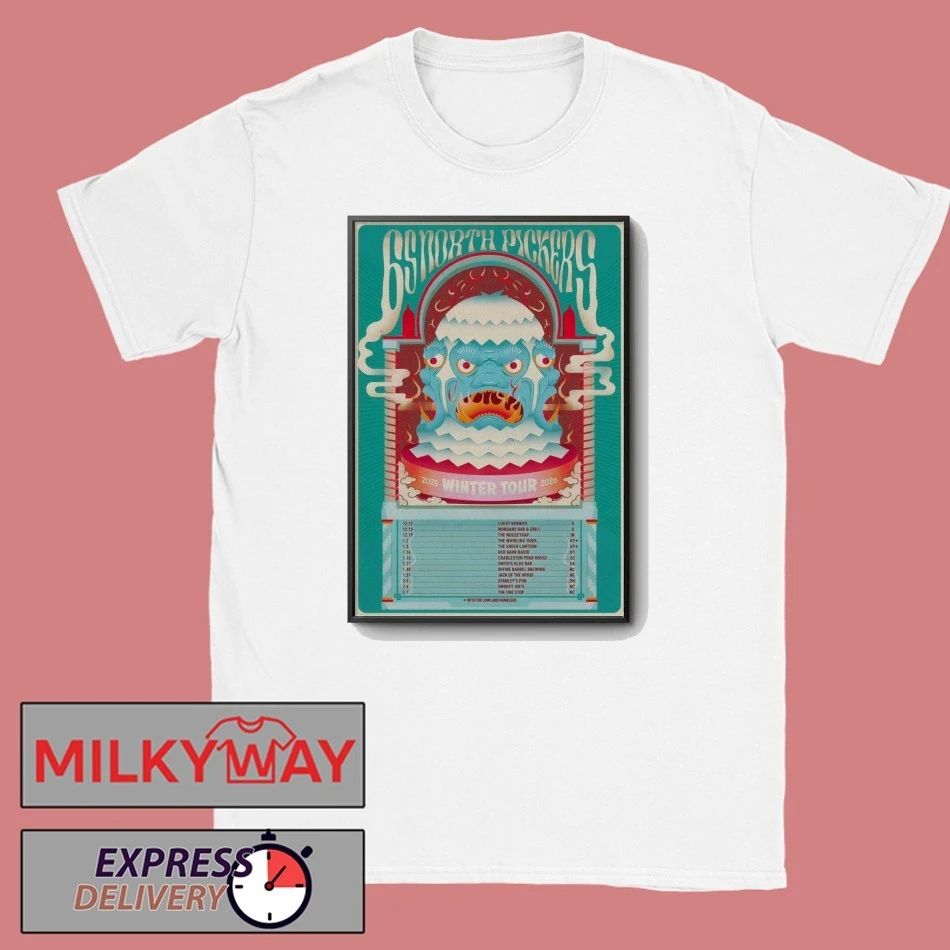 65 North Pickers Winter 2025-2026 Shows Poster shirt