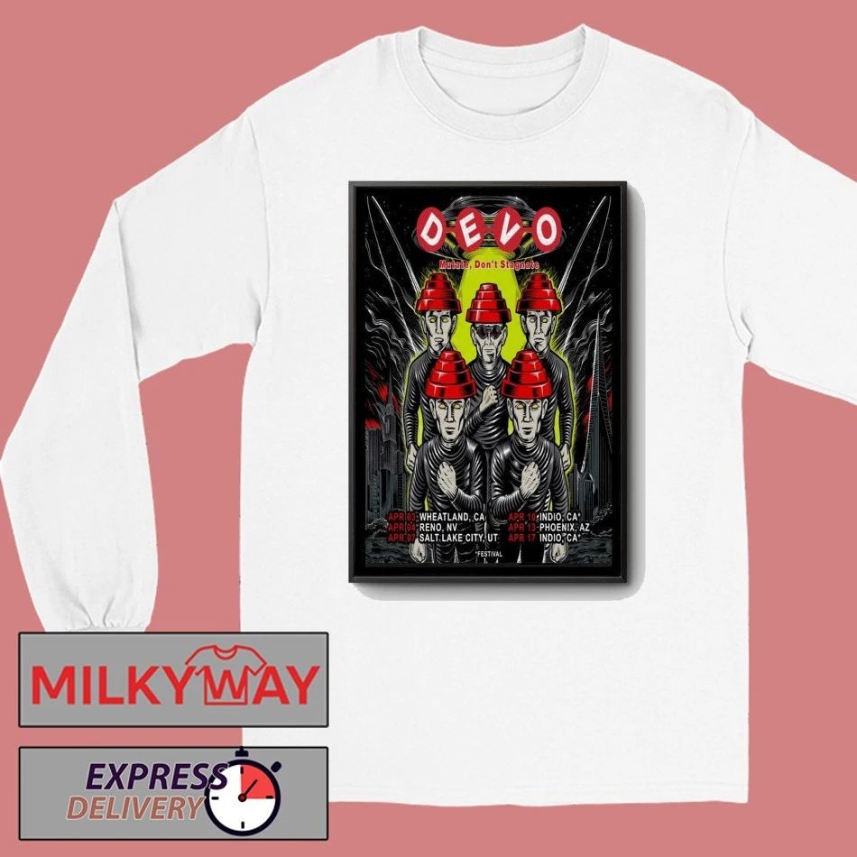 Devo April 2026 Tour Poster shirt