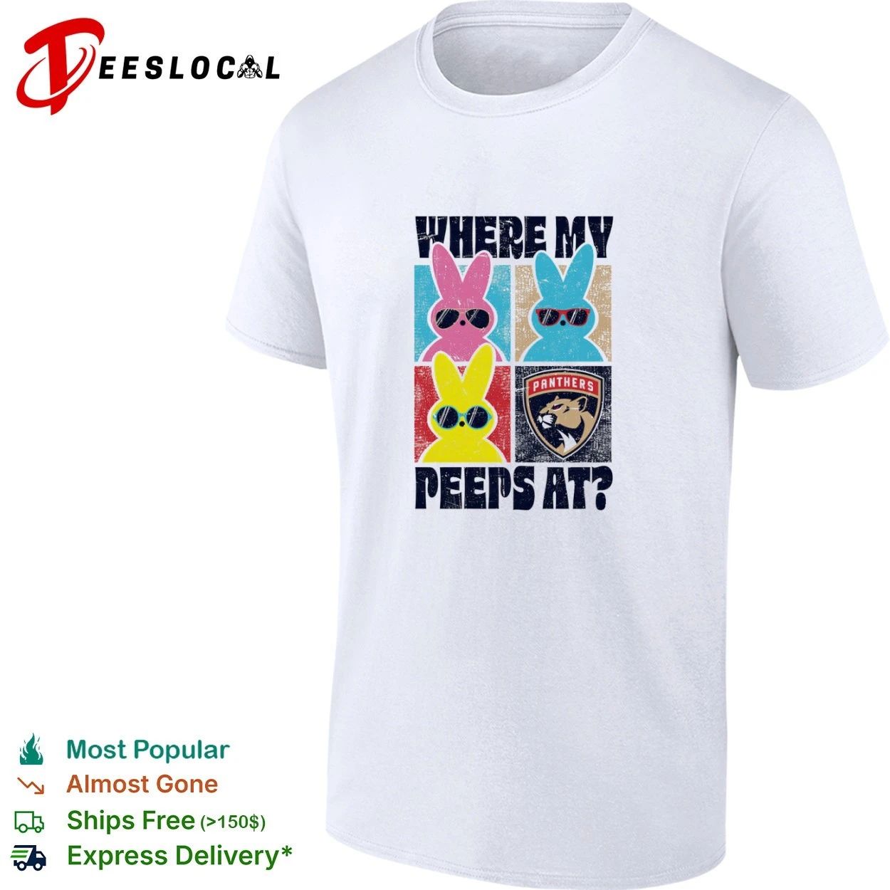 Where My Peeps At Florida Panthers NHL T-shirt