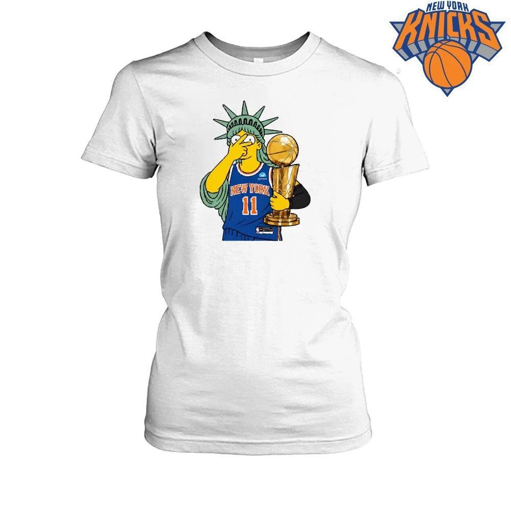 New York Knicks Champions NBA 2026 Lisa Simpson Statue of Liberty Shirt