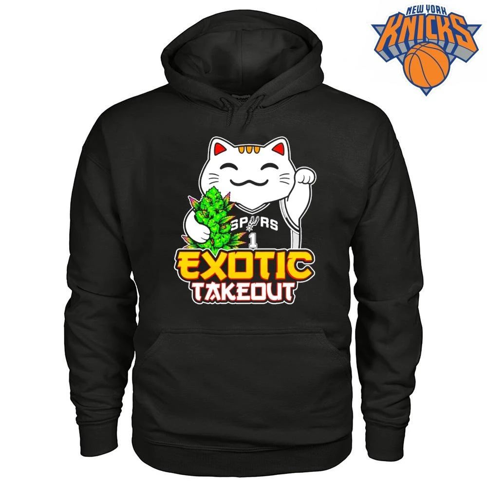 San Antonio Spurs Victor Wembanyama Exotic Takeout Lucky Cat Weed Graphic NBA Finals 2026 Shirt