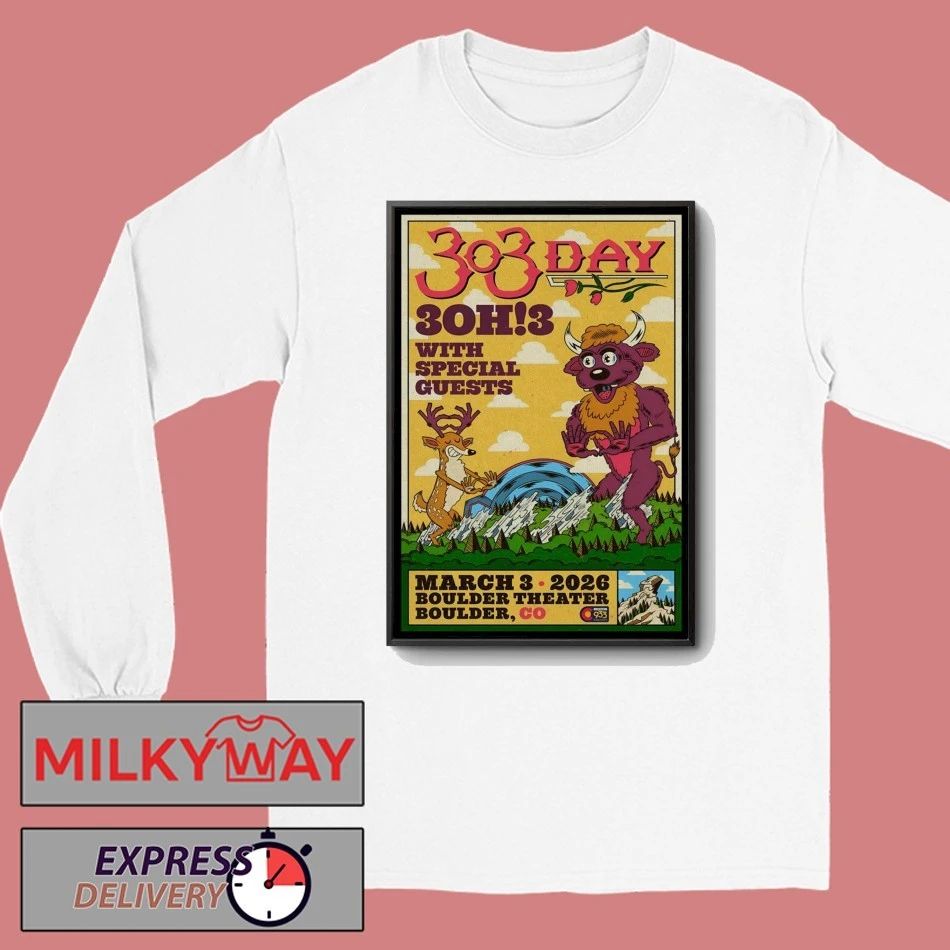 3OH3 Event Boulder CO On Mar 3 2026 Poster shirt