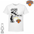 San Antonio Spurs Calvin Peeing On New York Knicks Logo Beat NY Funny Parody Graphic NBA Finals 2026 Shirt