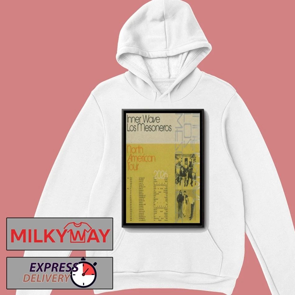 Inner Wave And Los Mesoneros NA 2026 Tour Poster shirt
