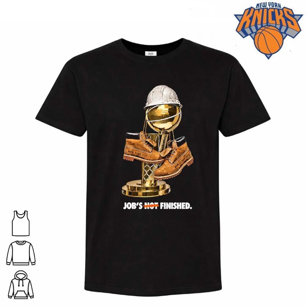 New York Knicks Champions 2026 Timberland Boot Larry O Brien Trophy Shirt