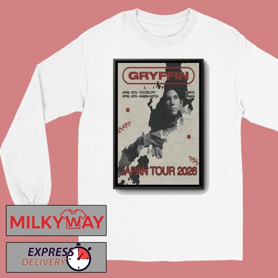Gryffin April 2026 Japan Concert Poster shirt