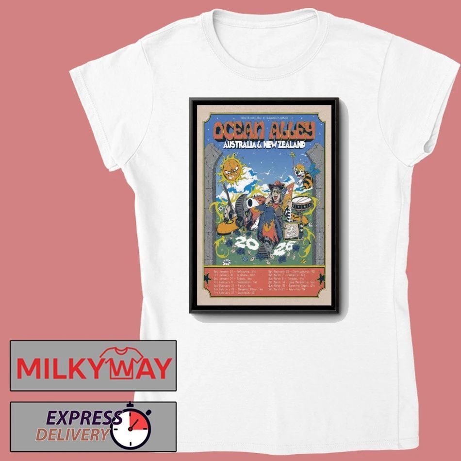 Poster Ocean Alley Australia & New Zealand 2026 shirt