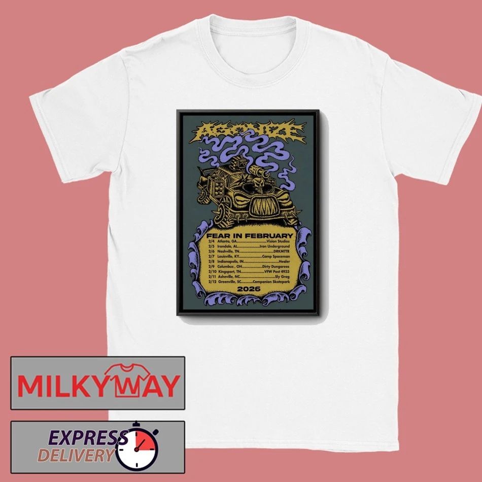 Poster AGONIZE Tour Fear In February 2026 shirt
