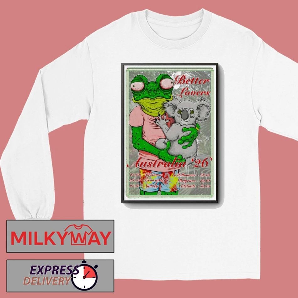 Better Lovers 2026 AUS Tour Poster shirt