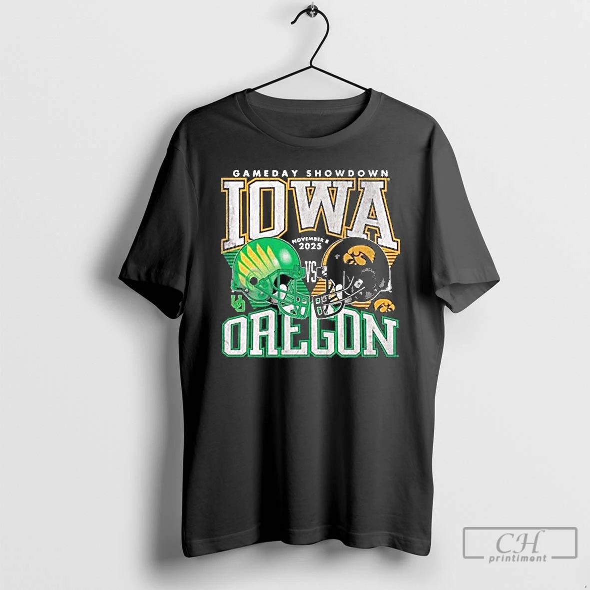 Premium Gameday Showdown Football Iowa Vs Oregon 2025 T Shirts
