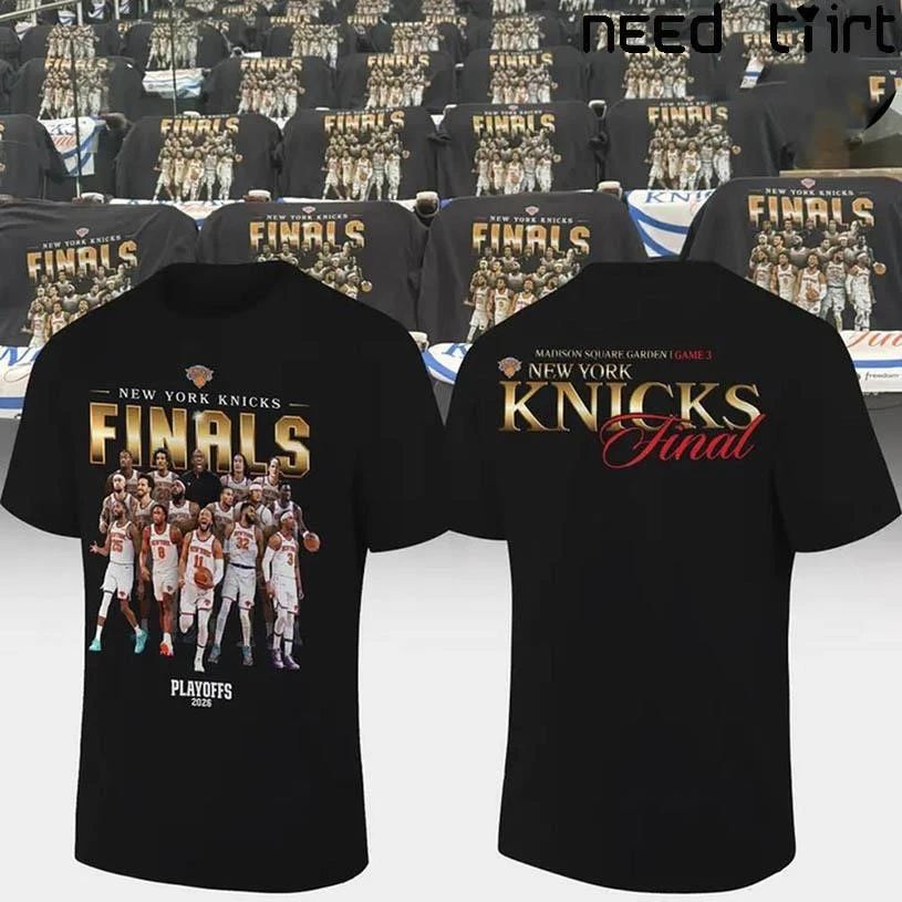 New York Knicks 2026 Playoffs Finals MSG Game 3 Two Sided Shirt