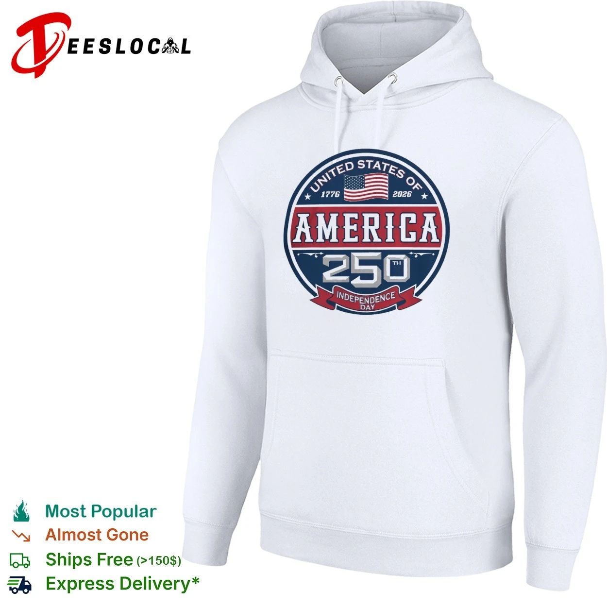 USA of America 1776 2026 250th Independence Day Official T-shirt