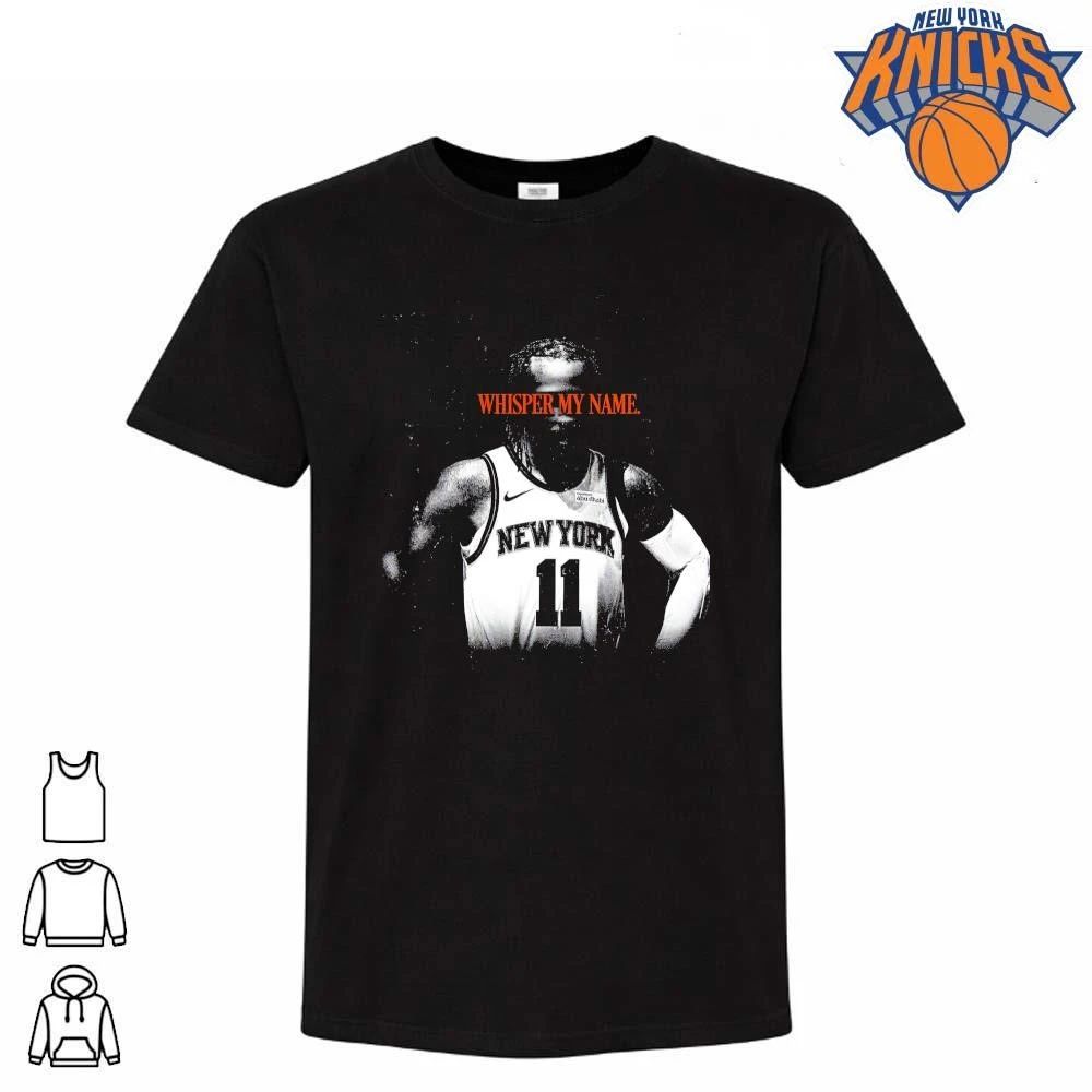 Original New York Knicks Jalen Brunson Whisper My Name Black and White Vintage Graphic NBA Finals 2026 Shirt