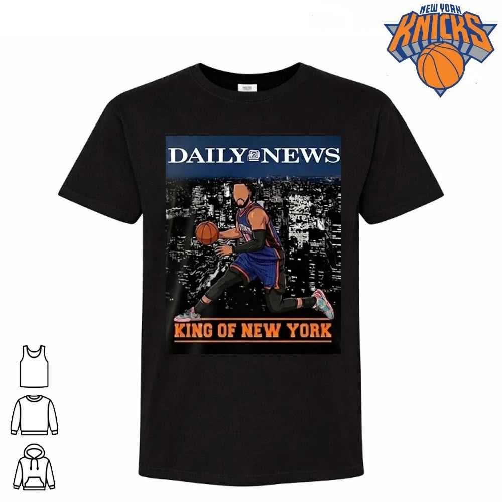 Daily News King of New York Jalen Brunson Basketball Illustration Shirt