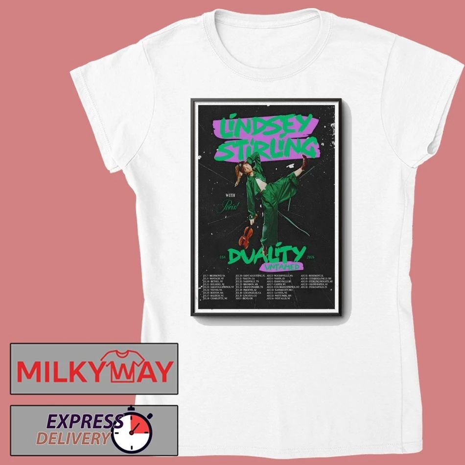 Lindsey Stirling 2026 Duality Untamed Tour Summer Poster shirt